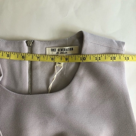 FREE GENERATION Los Angeles Ruffle Frill Sheath Mini Dress Size M - Picture 12 of 15